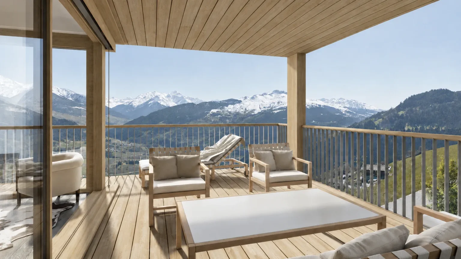 Falera Terasse mit Ausblick